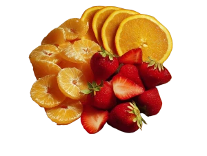 Fruit Plate Vinyl Car Decal Sticker – Waterproof & UV-Resistant 8"
