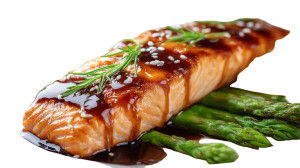 Baked Salmon Steak Vinyl Car Decal Sticker – Waterproof & UV-Resistant 8"