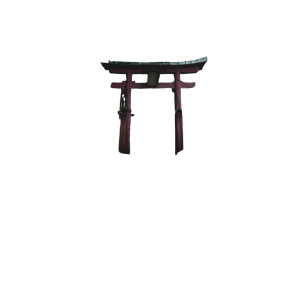 Torii Gate Trail V2 Vinyl Car Decal Sticker – Waterproof & UV-Resistant 8"