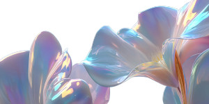 Holographic Flower V2 Vinyl Car Decal Sticker – Waterproof & UV-Resistant 8"