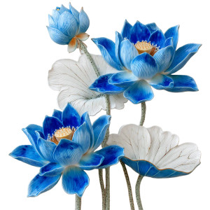 Ceramic Blue Lotus Vinyl Car Decal Sticker – Waterproof & UV-Resistant 8" Ceramic Blue Lotus Vinyl Car Decal Sticker – Waterproof & UV-Resistant 8"