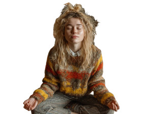 Digital Detox Meditation Vinyl Car Decal Sticker – Waterproof & UV-Resistant 8"