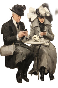 Modern Café Couple Vinyl Car Decal Sticker – Waterproof & UV-Resistant 8" Modern Café Couple Vinyl Car Decal Sticker – Waterproof & UV-Resistant 8"