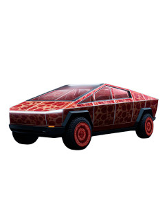 Pizza Cybertruck Vinyl Car Decal Sticker – Waterproof & UV-Resistant 8"