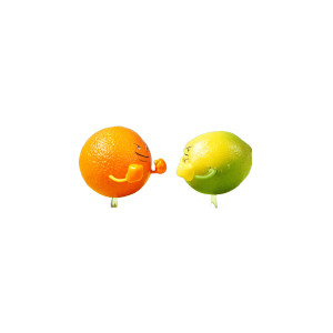 Fruit Fist Fight Vinyl Car Decal Sticker – Waterproof & UV-Resistant 8"