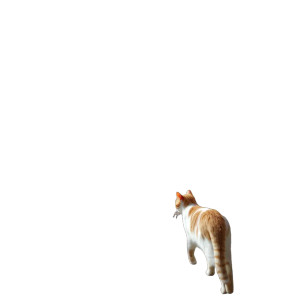 Cat In Sakura Vinyl Car Decal Sticker – Waterproof & UV-Resistant 8"