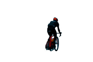 Cycling Motion Shot Vinyl Car Decal Sticker – Waterproof & UV-Resistant 8"