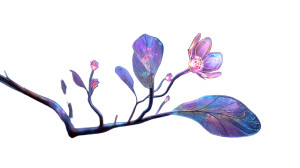 Magical Peach Sapling Vinyl Car Decal Sticker – Waterproof & UV-Resistant 8"