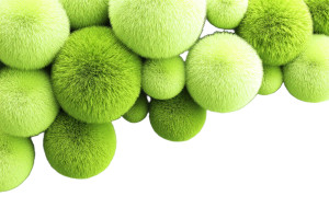 Elegant Green Fur Vinyl Car Decal Sticker – Waterproof & UV-Resistant 8"