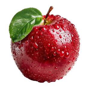 Red Apple V3 Vinyl Car Decal Sticker – Waterproof & UV-Resistant 8"