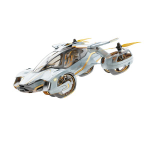 Futuristic Flying Car V4 Vinyl Car Decal Sticker – Waterproof & UV-Resistant 8"