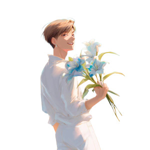 Anime Boy Beach Vinyl Car Decal Sticker – Waterproof & UV-Resistant 8"