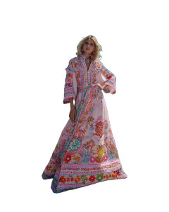 Greek Embroidered Dress Model Vinyl Car Decal Sticker – Waterproof & UV-Resistant 8"