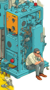 Depression Machine Vinyl Car Decal Sticker – Waterproof & UV-Resistant 8"