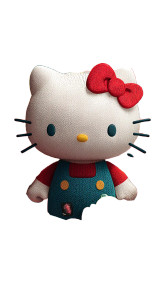 Hello Kitty V2 Vinyl Car Decal Sticker – Waterproof & UV-Resistant 8"