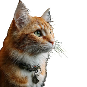 Red Tabby Cat Vinyl Car Decal Sticker – Waterproof & UV-Resistant 8"