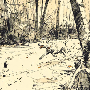 Running Dog Vinyl Car Decal Sticker – Waterproof & UV-Resistant 8"