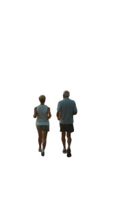 Senior Couple Jogging Vinyl Car Decal Sticker – Waterproof & UV-Resistant 8" Senior Couple Jogging Vinyl Car Decal Sticker – Waterproof & UV-Resistant 8"