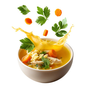 Chicken Soup Elements Vinyl Car Decal Sticker – Waterproof & UV-Resistant 8"