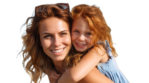 Beach Joy Portrait Vinyl Car Decal Sticker – Waterproof & UV-Resistant 8"