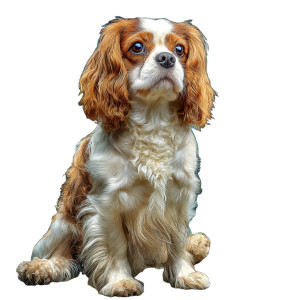 Monet'S Spaniel Vinyl Car Decal Sticker – Waterproof & UV-Resistant 8"