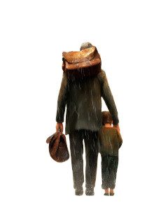 Father Protects Son Vinyl Car Decal Sticker – Waterproof & UV-Resistant 8"