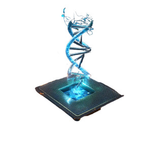 Cyber Dna Strand Vinyl Car Decal Sticker – Waterproof & UV-Resistant 8"