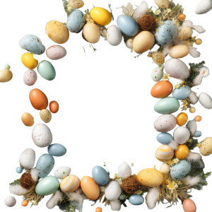 Easter Holidays Frame Vinyl Car Decal Sticker – Waterproof & UV-Resistant 8"