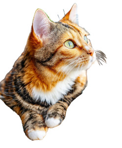 Cat By Window Vinyl Car Decal Sticker – Waterproof & UV-Resistant 8"
