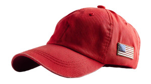 Red Hat Flag Vinyl Car Decal Sticker – Waterproof & UV-Resistant 8"