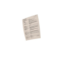 Floating Resume Document Vinyl Car Decal Sticker – Waterproof & UV-Resistant 8"
