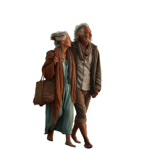 Elderly Couple Sunset V2 Vinyl Car Decal Sticker – Waterproof & UV-Resistant 8" Elderly Couple Sunset V2 Vinyl Car Decal Sticker – Waterproof & UV-Resistant 8"