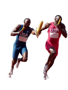 Olympic Corn Relay Vinyl Car Decal Sticker – Waterproof & UV-Resistant 8"
