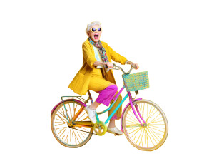Joyful Cyclist Vinyl Car Decal Sticker – Waterproof & UV-Resistant 8" Joyful Cyclist Vinyl Car Decal Sticker – Waterproof & UV-Resistant 8"