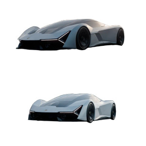 Electric Lamborghini Vinyl Car Decal Sticker – Waterproof & UV-Resistant 8"