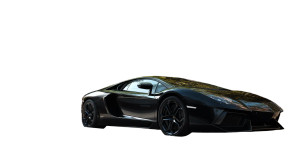 Black Lamborghini Aventador Vinyl Car Decal Sticker – Waterproof & UV-Resistant 8"