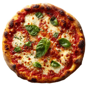 Margherita Pizza Vinyl Car Decal Sticker – Waterproof & UV-Resistant 8"