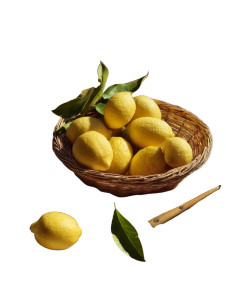 Basket Of Lemons Vinyl Car Decal Sticker – Waterproof & UV-Resistant 8"