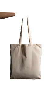 Beige Tote Bag Vinyl Car Decal Sticker – Waterproof & UV-Resistant 8"