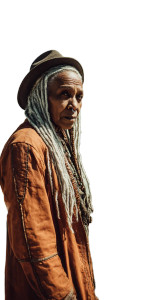 Indigenous Elder With Truck Vinyl Car Decal Sticker – Waterproof & UV-Resistant 8"