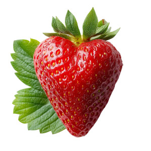 Heart-Shaped Strawberry Vinyl Car Decal Sticker – Waterproof & UV-Resistant 8"