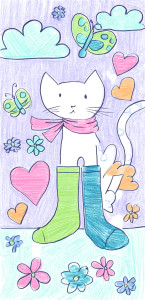 Whimsical Cat Illustration Vinyl Car Decal Sticker – Waterproof & UV-Resistant 8" Whimsical Cat Illustration Vinyl Car Decal Sticker – Waterproof & UV-Resistant 8"