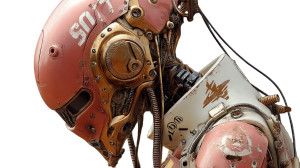 Martian Cyborg Vinyl Car Decal Sticker – Waterproof & UV-Resistant 8"