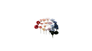 Rainbow Brain Flowers Vinyl Car Decal Sticker – Waterproof & UV-Resistant 8"