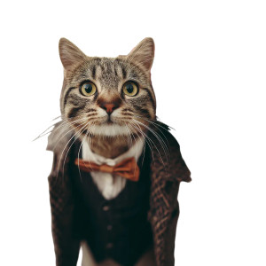 Stylish Cat Bouquet Vinyl Car Decal Sticker – Waterproof & UV-Resistant 8"