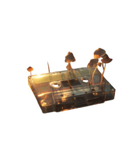 Retro Mushroom Cassette Vinyl Car Decal Sticker – Waterproof & UV-Resistant 8"