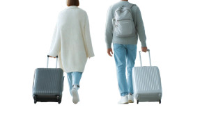 Airport Travelers Vinyl Car Decal Sticker – Waterproof & UV-Resistant 8"