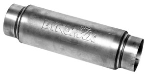Dynomax Race Series Bullet Exhaust Muffler | High Performance Sound | Aluminzed Steel Build | Compact Design