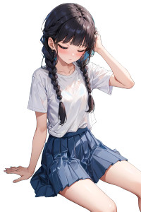 Anime Waifu V3799 Vinyl Car Decal Sticker – Waterproof & UV-Resistant 8"