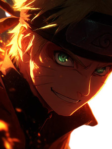 Mature Naruto Close-Up Vinyl Car Decal Sticker – Waterproof & UV-Resistant 8"